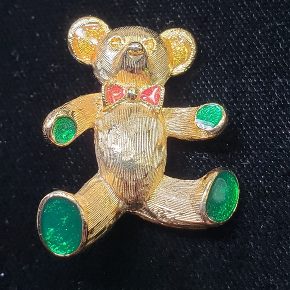 Vintage teddy bear brooch - Picture 3 of 3